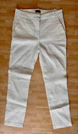Wie neu: weisse PINKO Leinenhose, Hose Gr. XS 34, Sommerhose