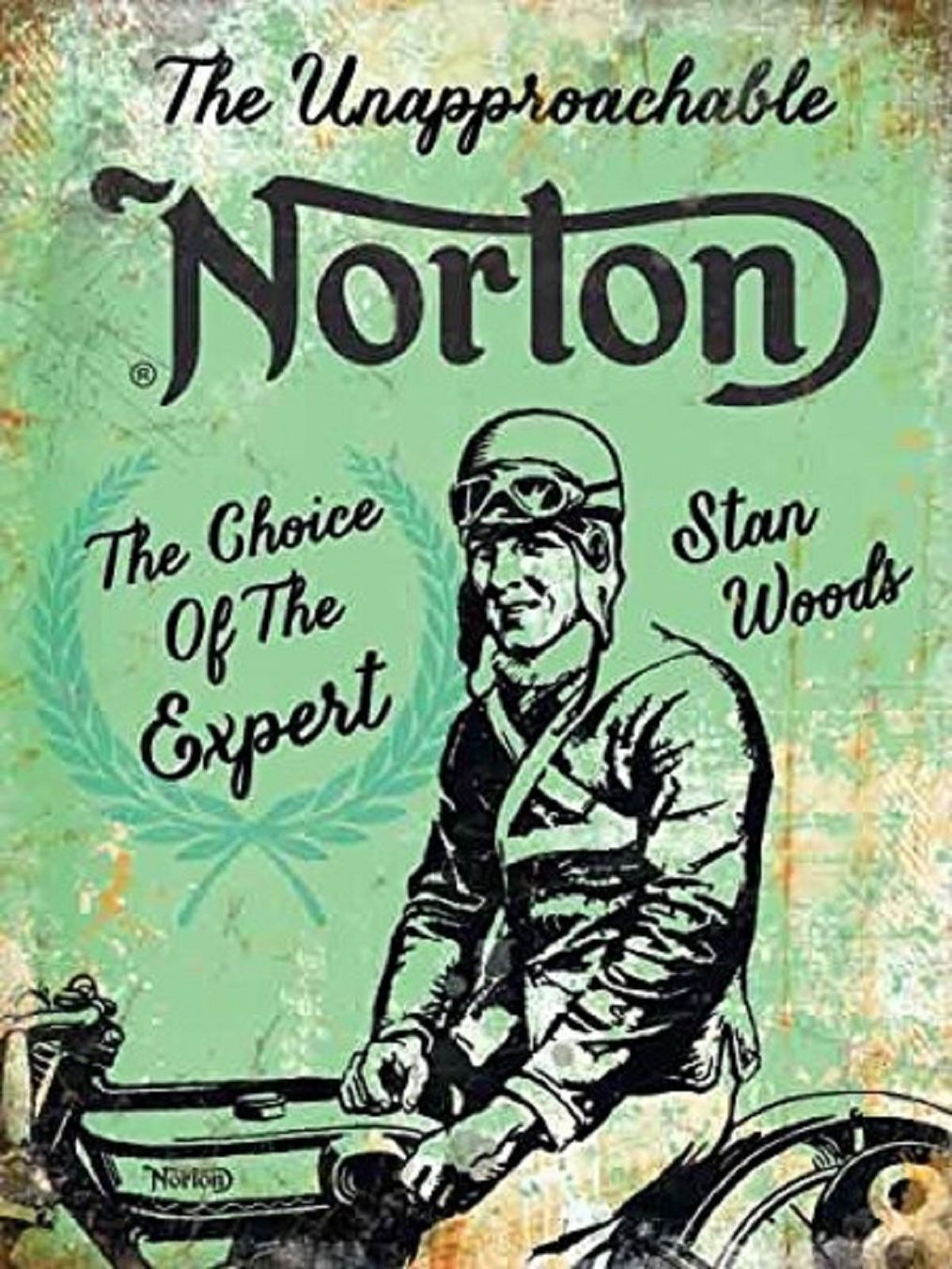 Insegne: Blechschild-STAN WOODS-GRÜN - 30 x 40 cm – Nuovo e nell'imballaggio originale da Rupperswil venduto da big-one-sale