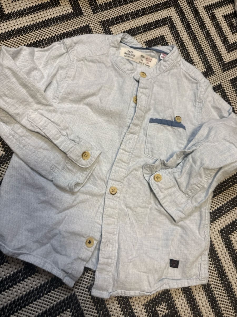 Zara Camicie, T-shirt & Polo: Zara BabyBoy Hemd, Grösse 86, hellblau, Top Zustand! – Nuovo (secondo la descrizione) da Zürich venduto da Krikri21