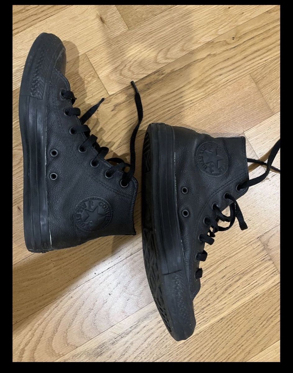 Converse Scarpe da uomo: Converse All Star Leder Schwarz Grösse 37.5 – Usato da Kradolf venduto da bstr.9105 3