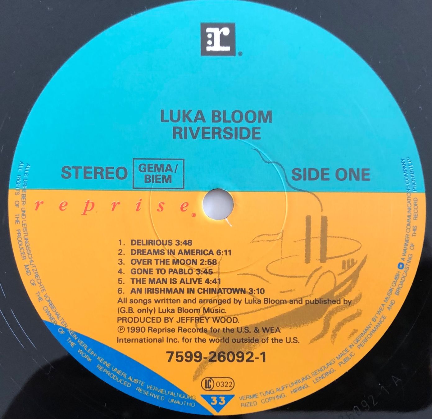 Schallplatten: LUKA BLOOM - RIVERSIDE – Gebraucht aus Poliez-Pittet von Newtown-Records 2