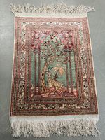 Wandbehang Teppich mit Gazellen Motiv guter Zustand