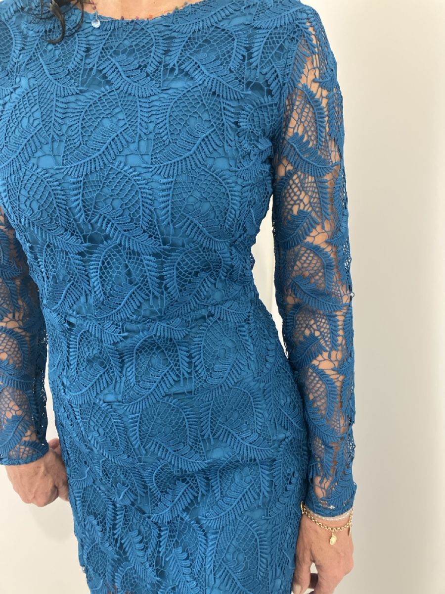 Vestiti: Elegantes, blaues Maxikleid mit Spitze, Grösse 38 – Nuovo (secondo la descrizione) da Muralto venduto da jac_hkz5 3