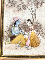 Krishna & Radha miniature art