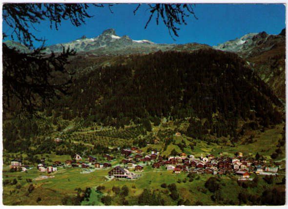 Cartoline postali: Wiler i.L. mit Hockenhorn – Usato da Binningen venduto da Mountainrider