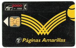 Telefonkarte Spanien CP-060 Páginas Amarillas 2000 Pesetas