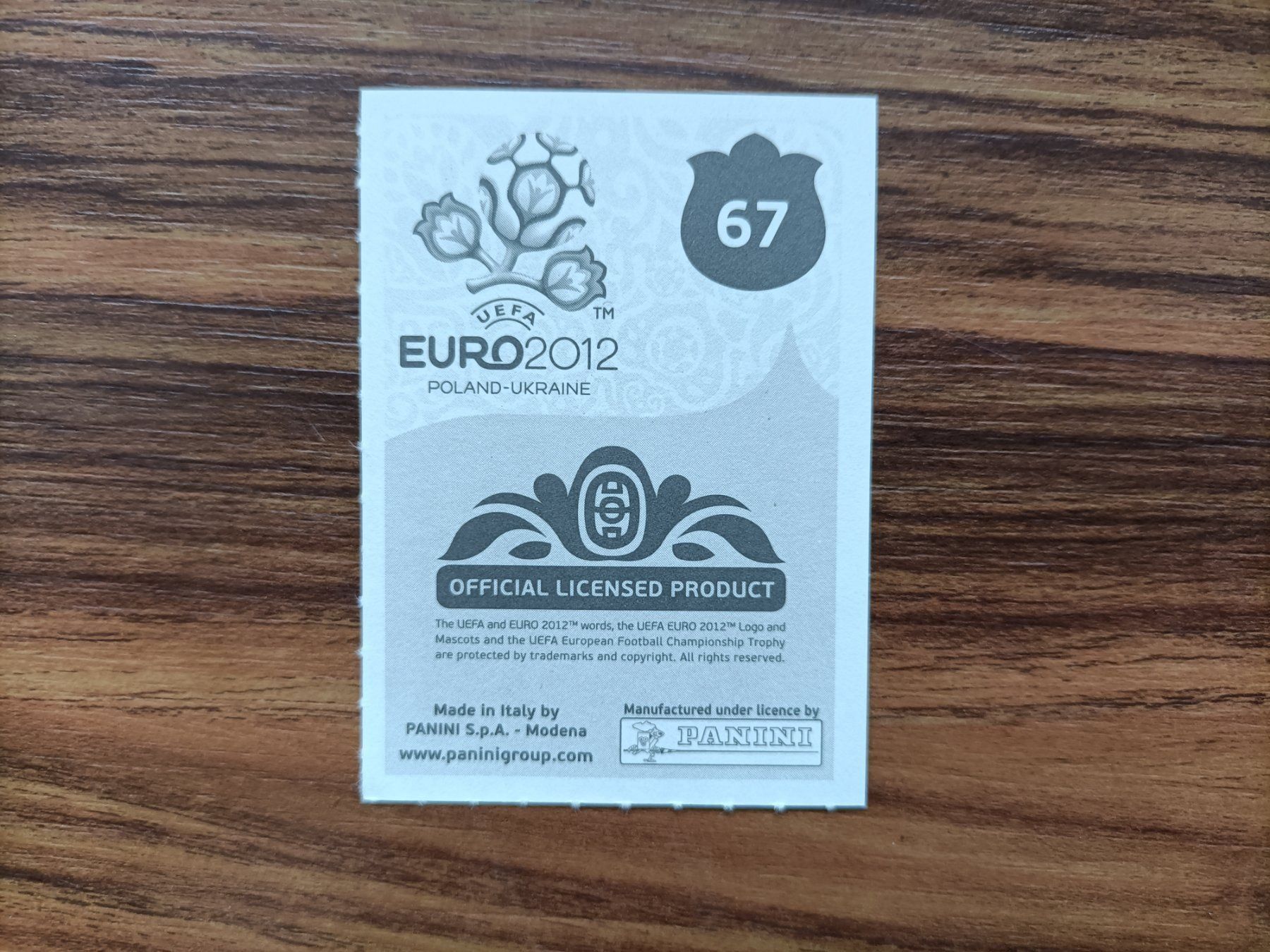 Panini Carte collezionabili: EM 2012-Nr.67 – Nuovo (secondo la descrizione) da Hittnau venduto da stamps_and_coins 1