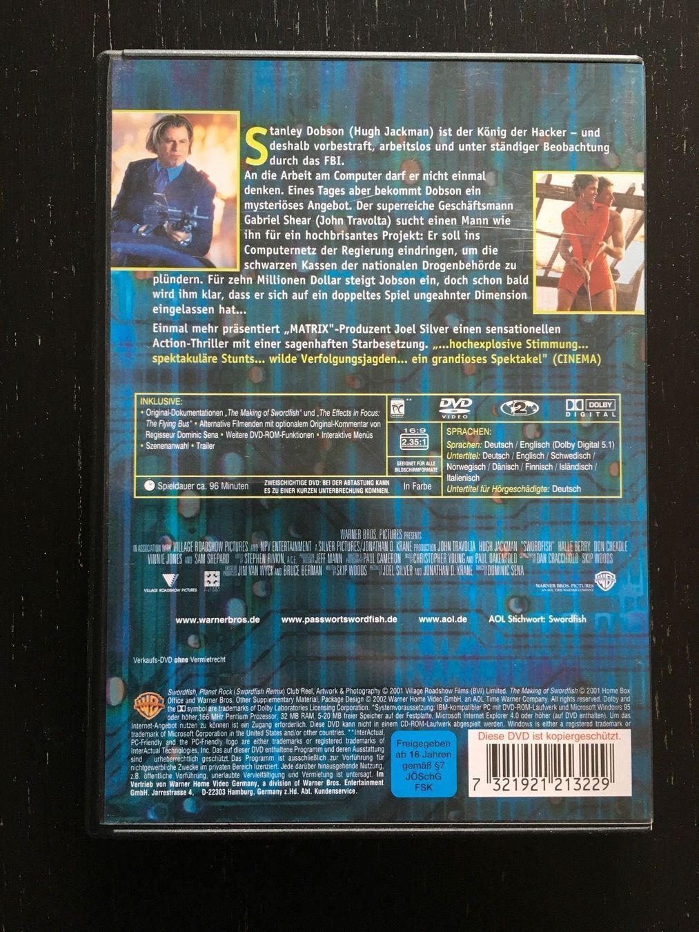 Tutti i DVDs: DVD Passwort: Sword Fish – Usato da Regensdorf venduto da scheissspiel 1