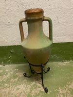 Amphore mit Ständer Dekoration Keramik gebraucht 58cm