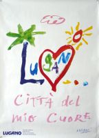 Plakat: Lugano ... Città del mio Cuore, Herbert Leupin 1982