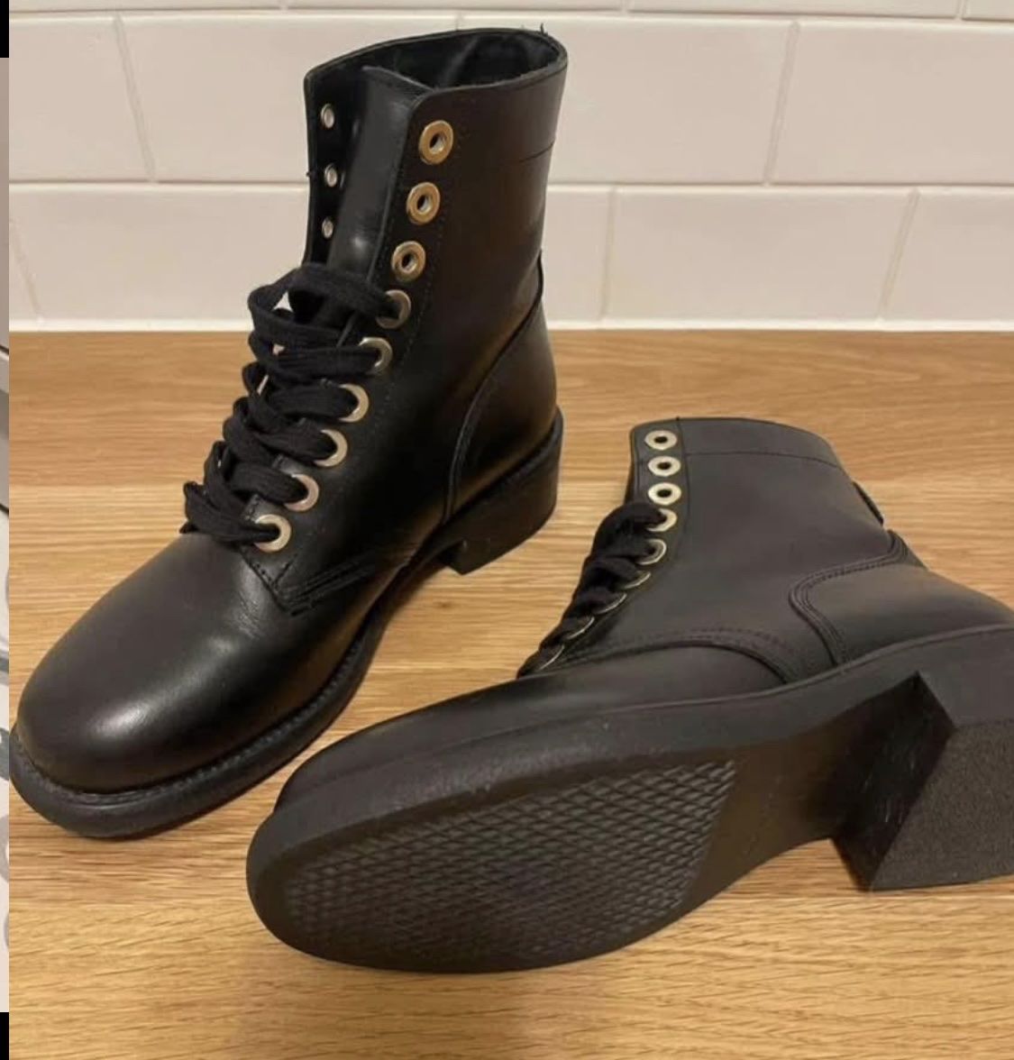 Chaussures femmes: Bottines Sandro noires en cuir, taille 37 – Neuf avec emballage d'origine à Chavannes-Renens par Meilina.R17 3