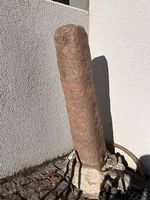 Naturstein-/Granit-Brunnensäule mit Pumpe & Beleuchtung