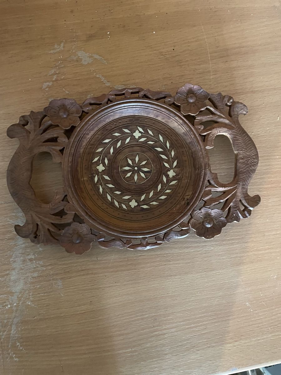 Tutte le decorazioni: Holztablett, Serviertablett, Vintage, Handarbeit, Deko – Usato da HÄGENDORF venduto da kusi113