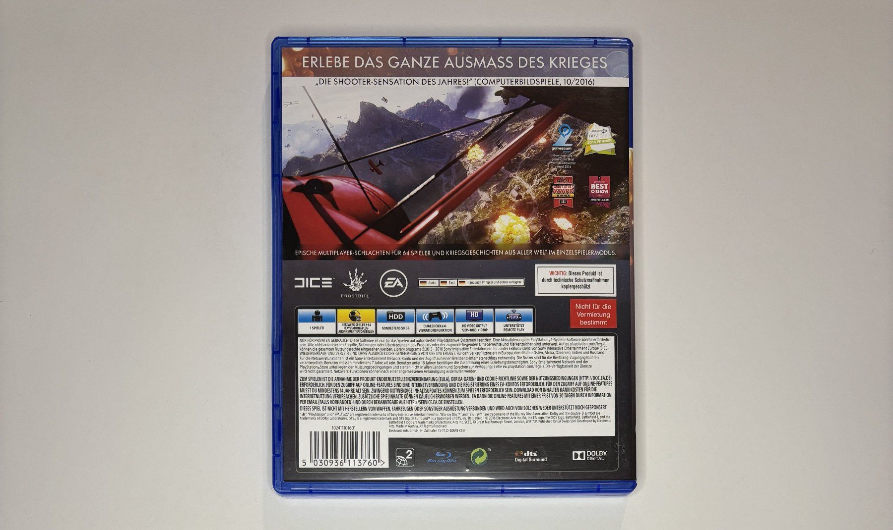 Giochi: PS4 - Battlefield 1 – Usato da Allschwil venduto da Bullach 2