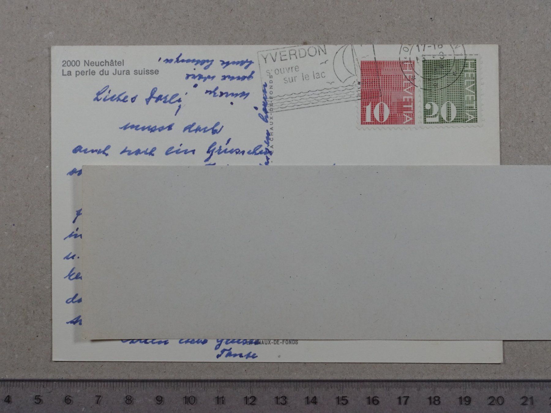 Cartoline postali: Neuchâtel, 1974 – Usato da Lenzburg venduto da fh1 1