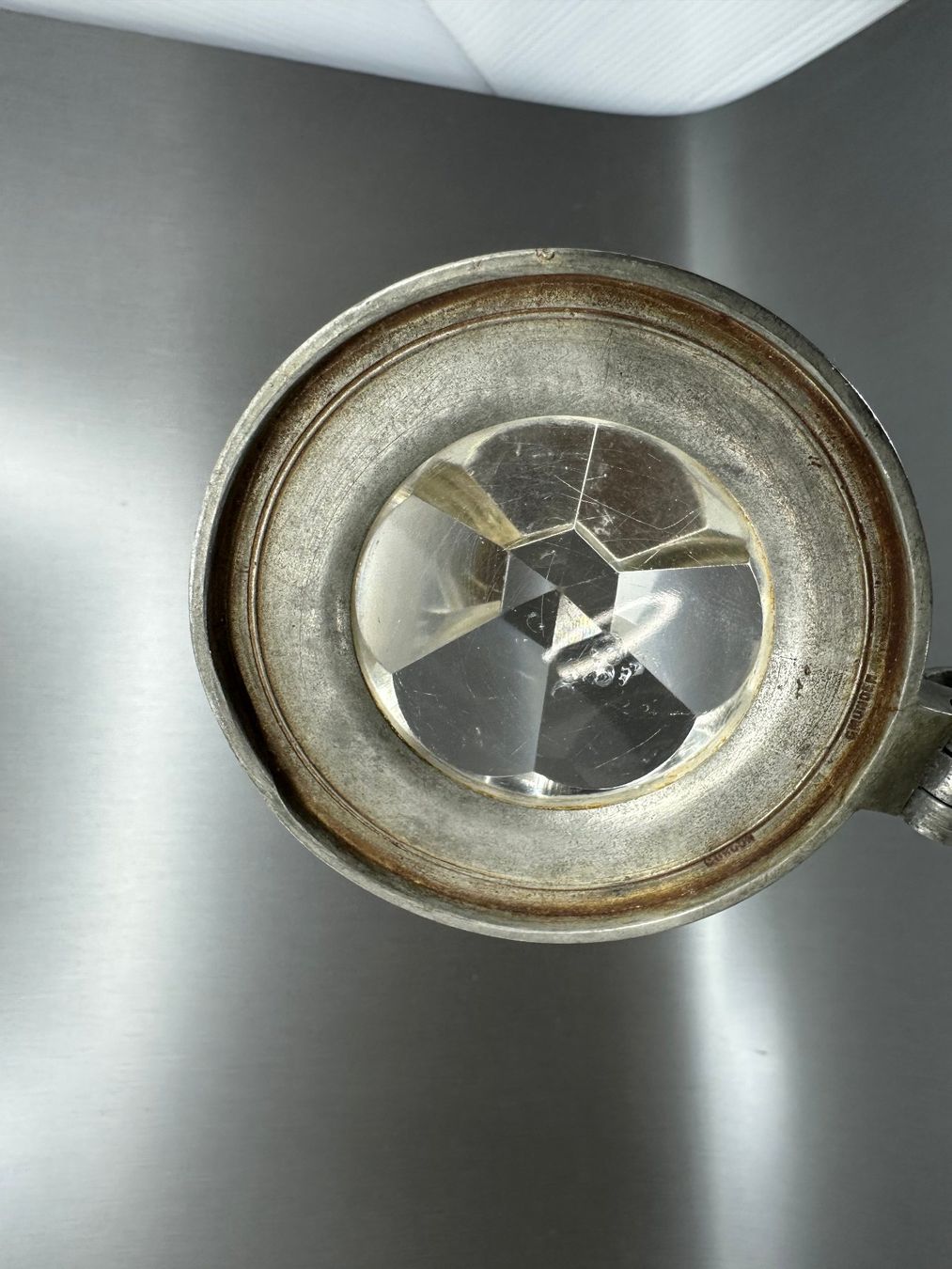 Gläser: Vintage Humpen mit Prisma, Zinn – Gebraucht aus Arisdorf von Liquidus 6