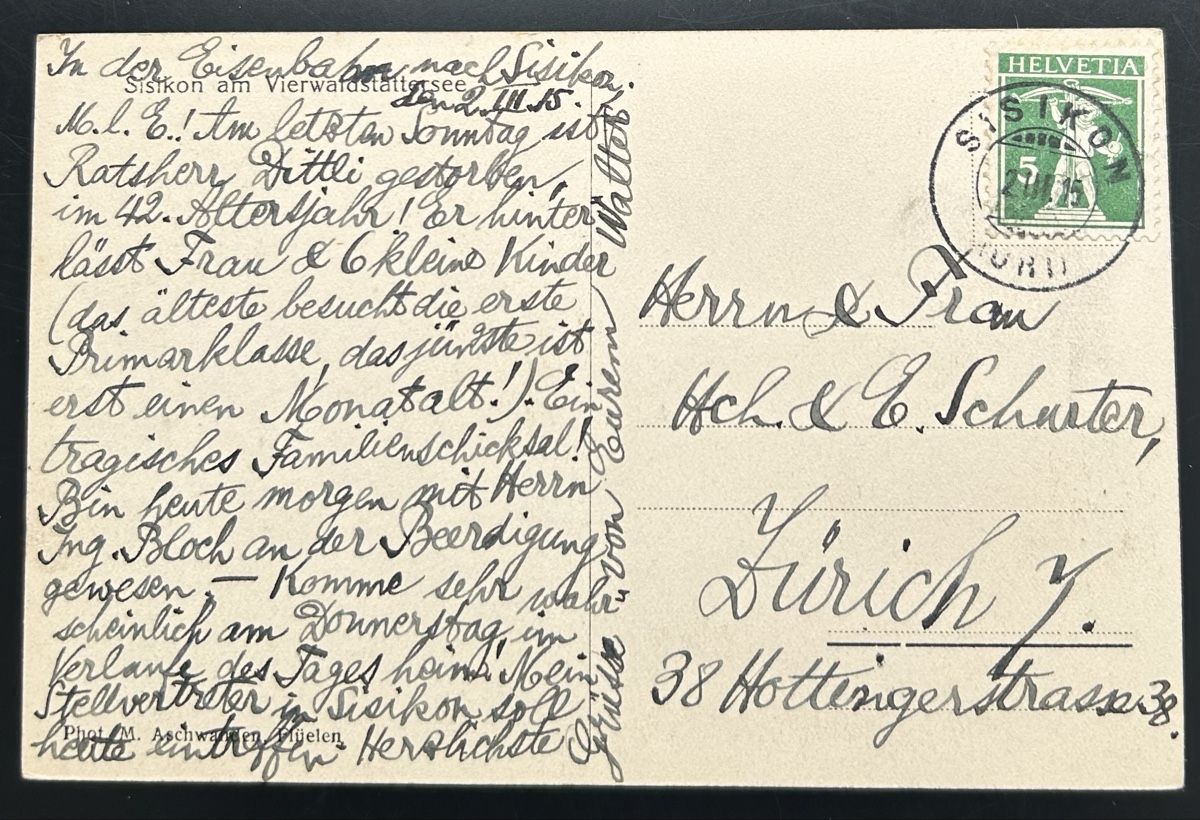 Cartoline postali: Sisikon – Usato da Horw venduto da Tellbub 1