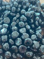 Strang echte black tourmalin Nuggets / stone 8-10 mm