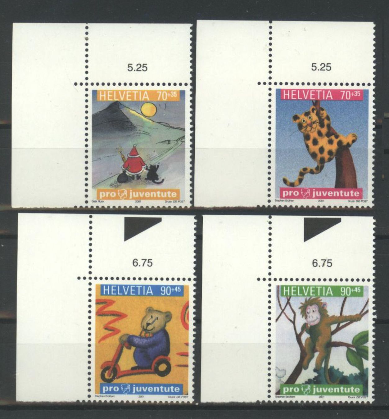 Alle Briefmarken: 2000, Pro Juventute ** – Gebraucht aus Willisau von Vollstempel