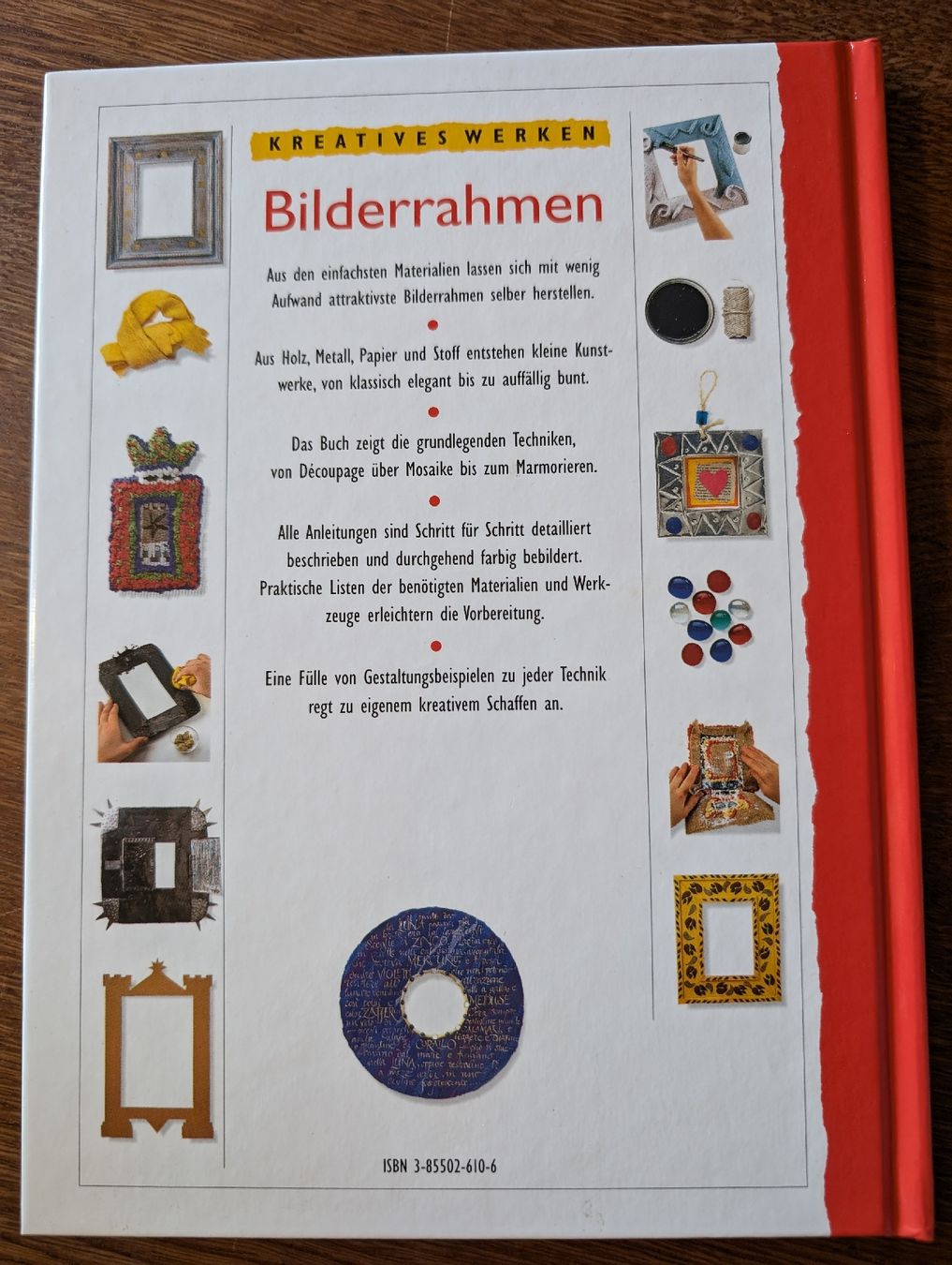 Libri: Bilderrahmen selber machen - Kreatives Werken Buch – Usato da Bern venduto da Zorro333 1