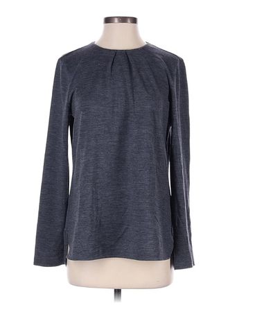 Brunello Cucinelli stretch knit silk blouse sweater top M