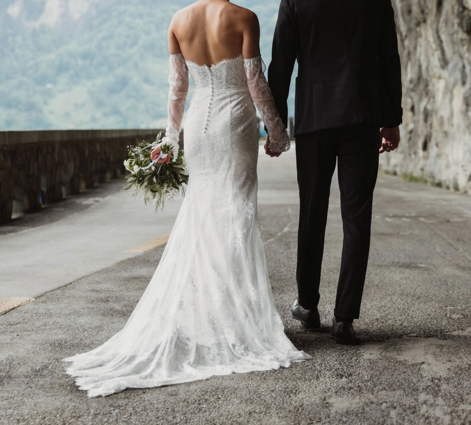 Vestiti: Secondhand Brautkleid von Blanche, Grösse 34-36 – Usato da Brunnen venduto da Herzig-Brautmode 2