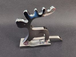Edelstahl-Nussknacker Rentier Design, festlich! Top Zustand!