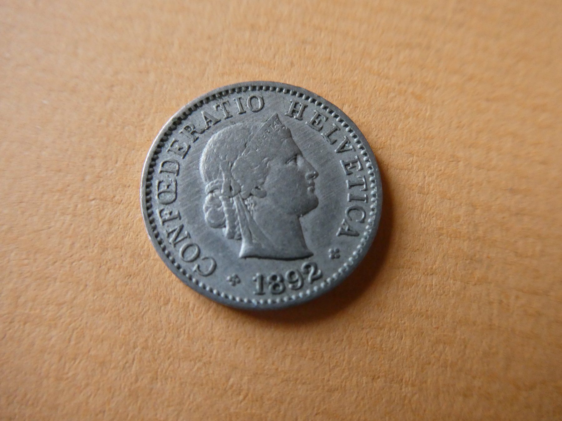 Tutti le monete: Schweiz 1892, 5 Rappen – Usato da Hinterforst venduto da Rohusri