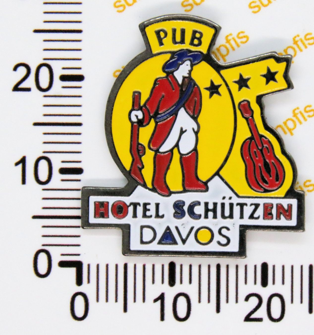 Plaketten & Abzeichen: Pin Pub Hotel Schützen Davos – Gebraucht aus Winterthur von sumpfis