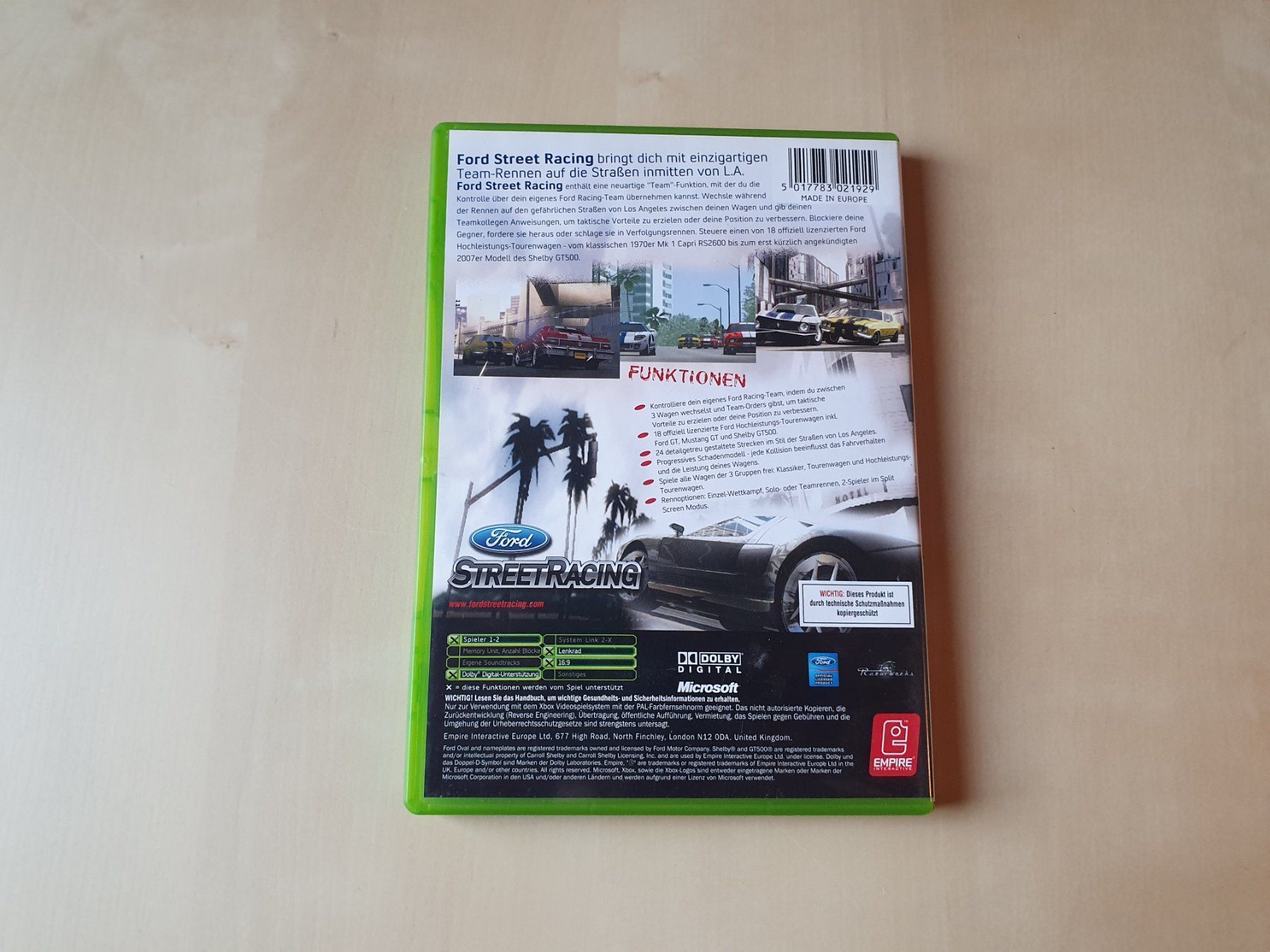 Microsoft Giochi: Ford Street Racing – Usato da Stansstad venduto da collectorsshop 1