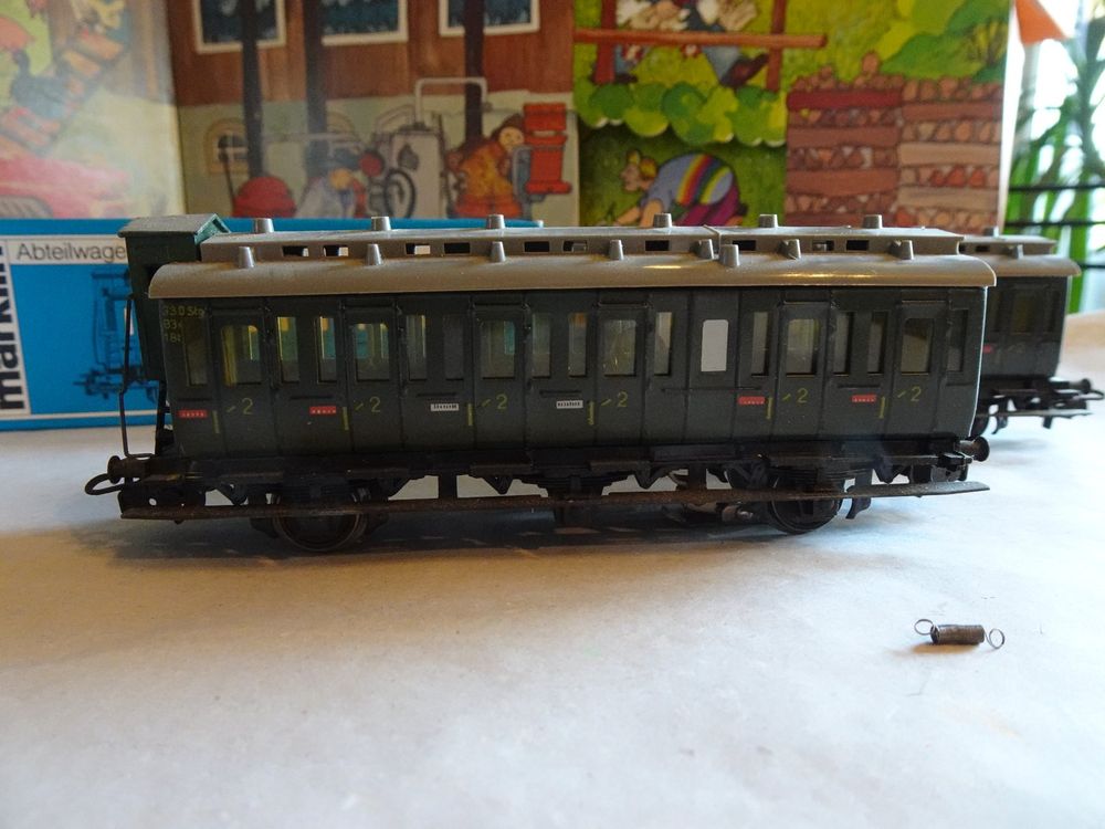 DV496-1#4x Märklin H0 AC Carrozza con Scompartimenti Carroza 4004 4005