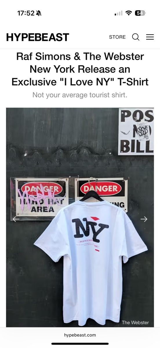Raf Simons T-Shirts: Raf Simons x The Webster NY T-Shirt, Gr. S, – Gebraucht aus Birmensdorf ZH von nin.am 6