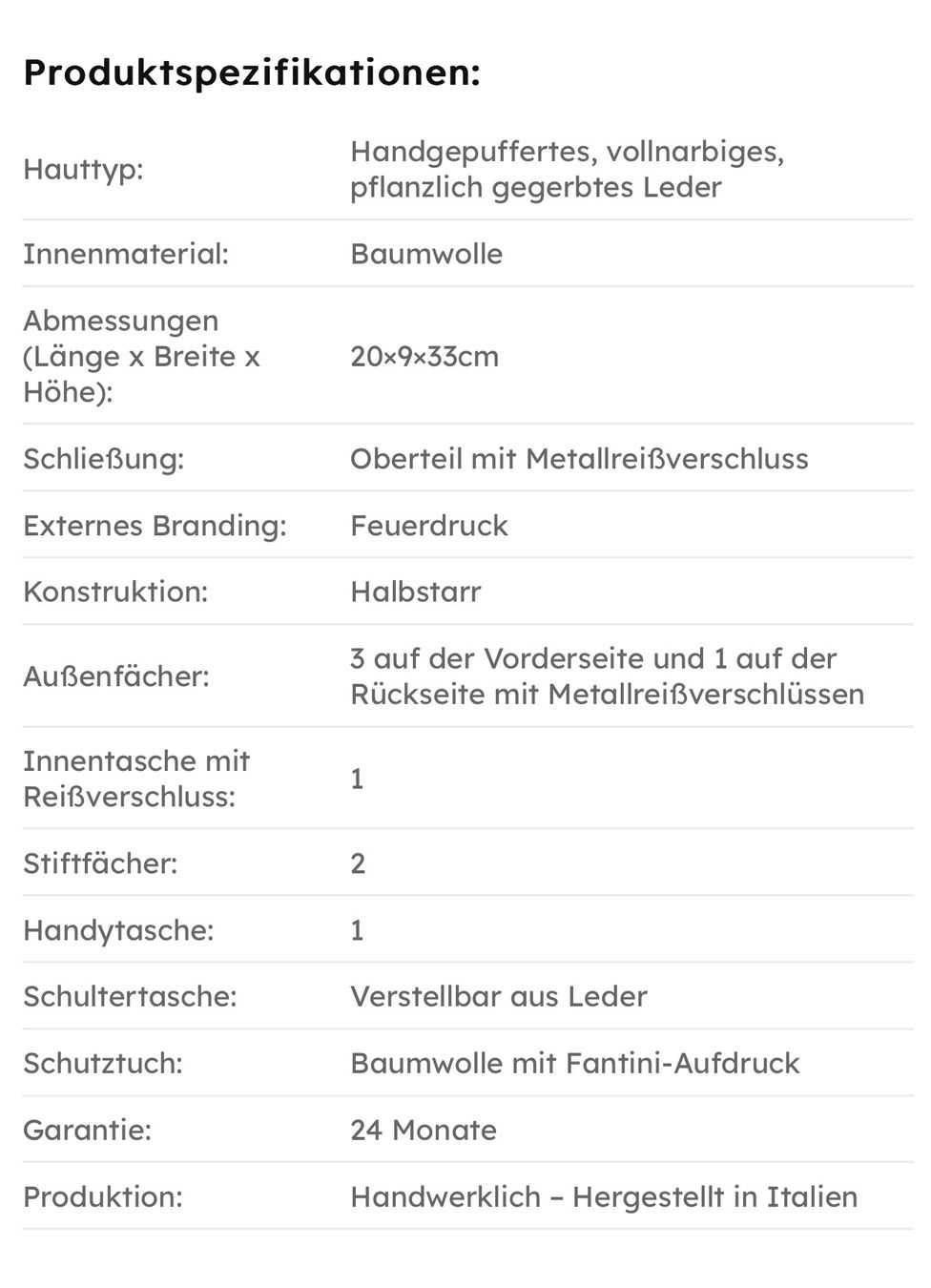 Borse: Umhängetasche aus Magellano-Leder – Nuovo e nell'imballaggio originale da Wittenbach venduto da bes_k8vr 4