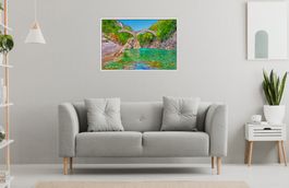 Römerbrücke Ponte dei Salti, Tessin, 60 x 90 cm, neu