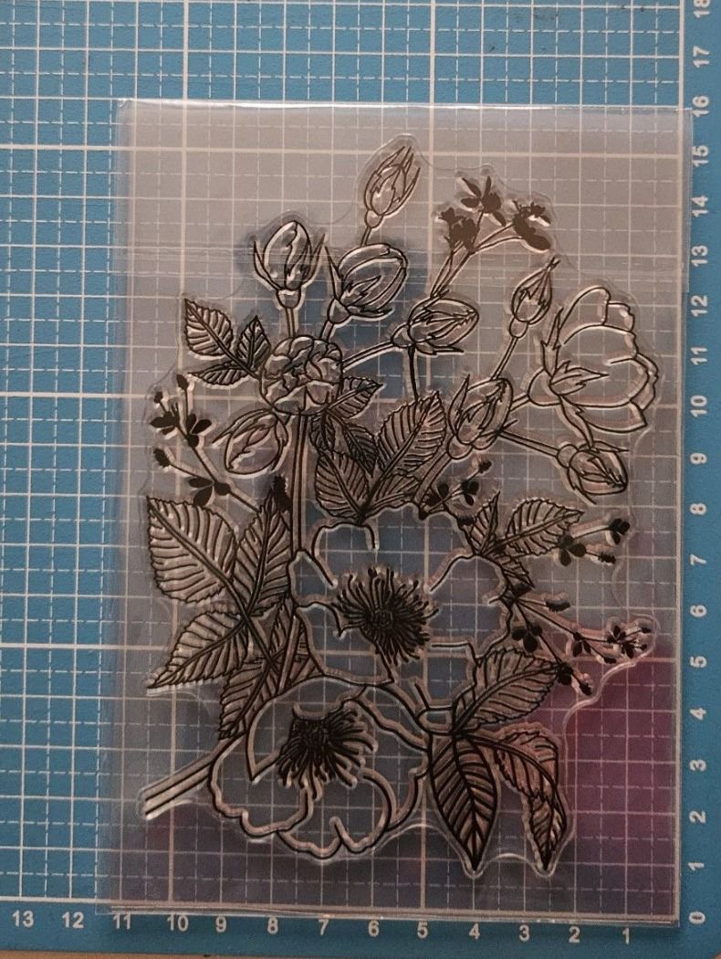 Timbri: Silikonstempel Nr.652, Blumen und Blätter – Nuovo e nell'imballaggio originale da Gretzenbach venduto da Fliegepilz56 1
