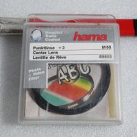Hama 55mm Punktlinse + 3 Filter / filtre. NOS.