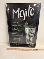 Mojito Cocktail Blechschild Shabby Chic Bar Deko Vintage