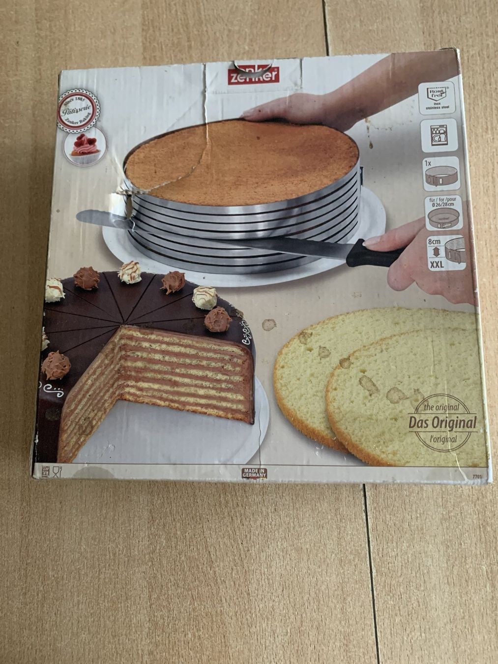 Teglie da forno: Zenker 7701 Tortenboden-Schneidhilfe – Nuovo e nell'imballaggio originale da Reinach BL venduto da Grolifcb