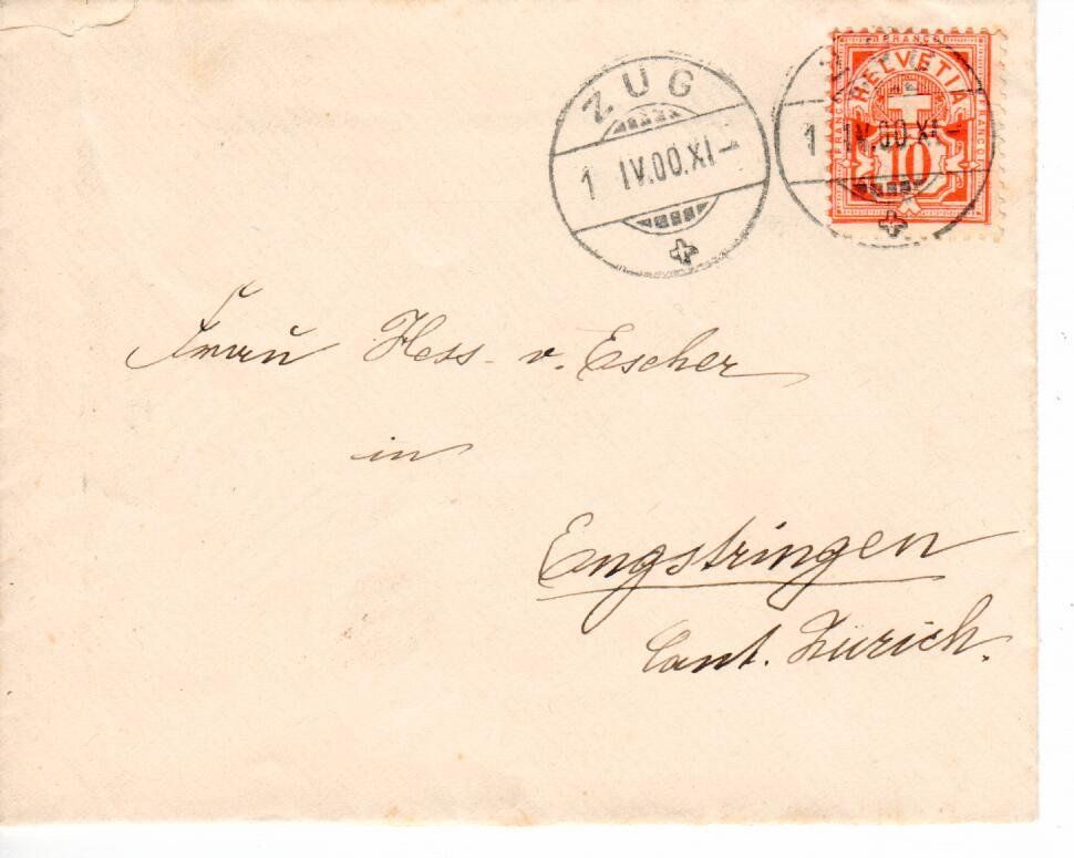Tutti i francobolli: Brief, Zug - Engstringen 1900 – Usato da Wolhusen venduto da Curver9