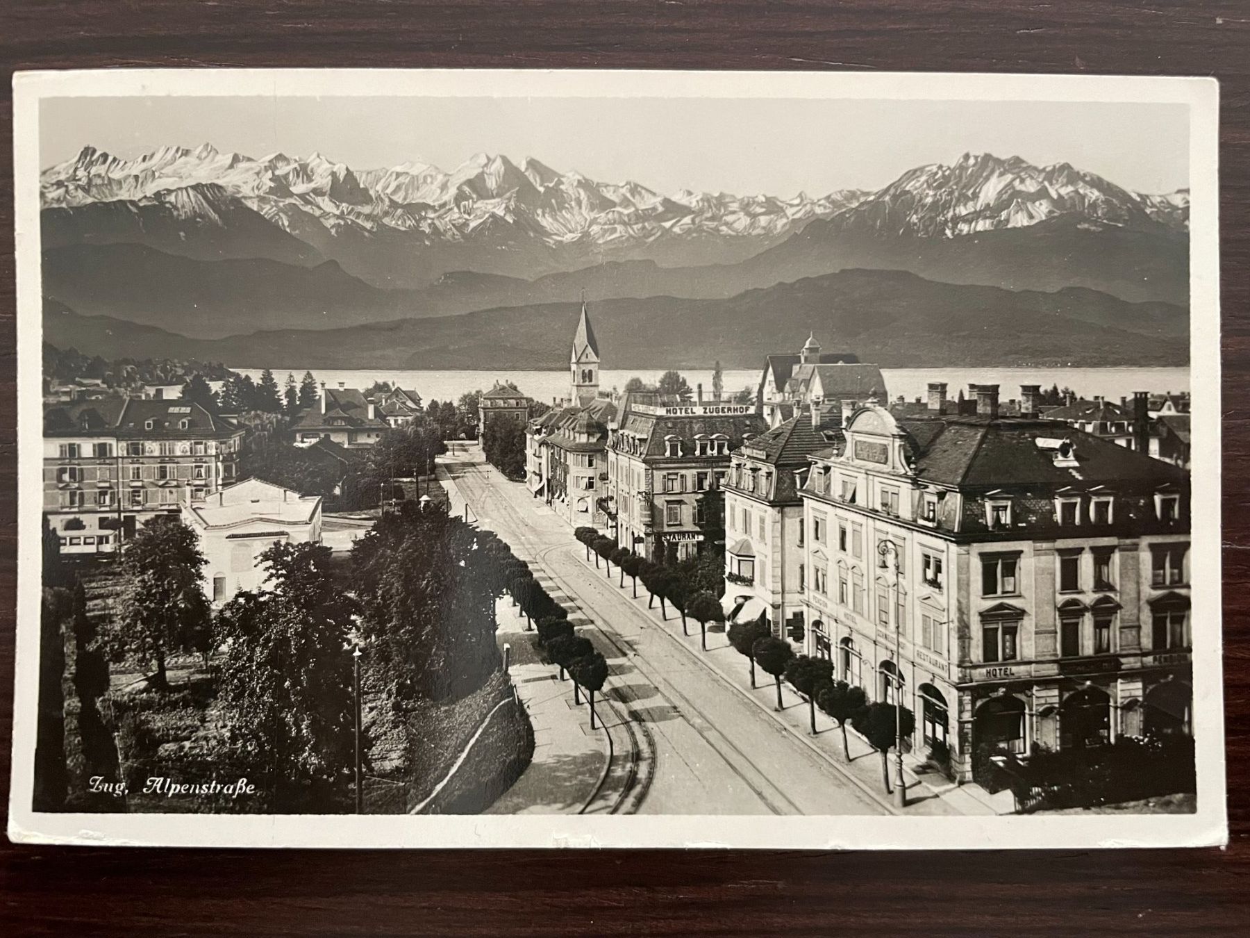 Cartoline postali: ZUG Alpenstrasse, Zugerhof, Schweizerhof, 4 Ansichtskarten – Usato da Wald ZH venduto da TLILEF 5