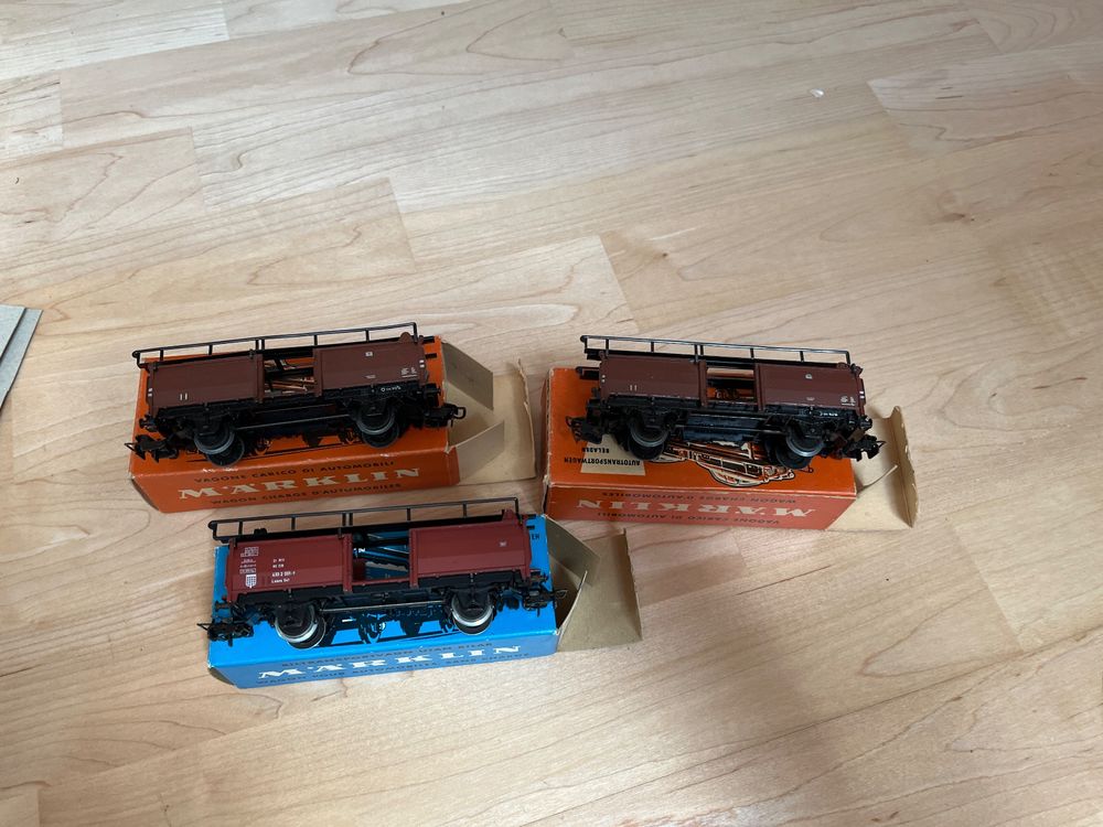 Wagon Märklin HO Réf 4612 – Transport De Voitures – Échelle HO – Occasion