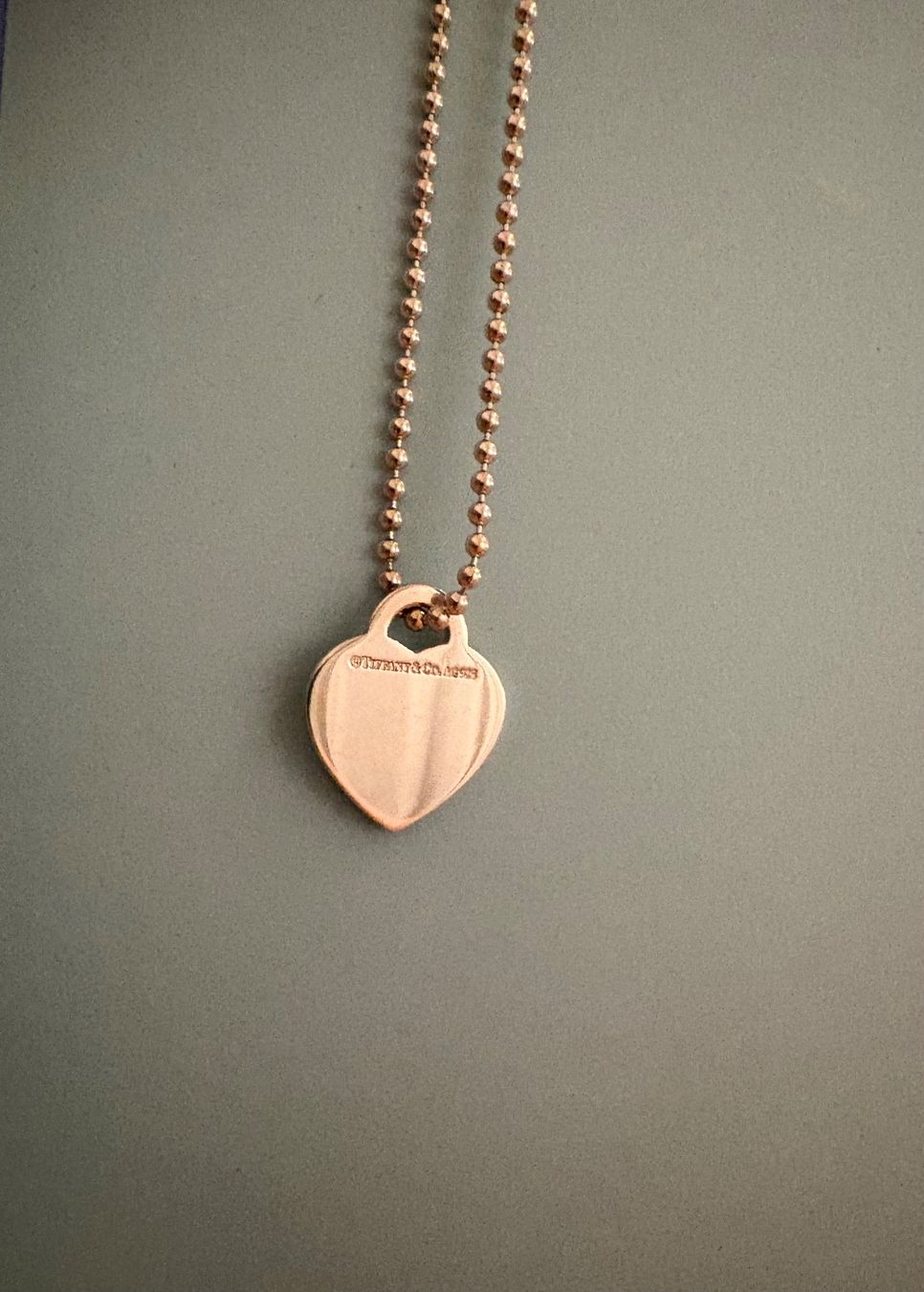 Tiffany & Co. Ketten: Tiffany&Co. Kugelkette Silber mit Herzanhänger medium – Gebraucht aus Hünenberg See von Miss1611 3