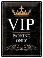 Blechschild - VIP Parking Only