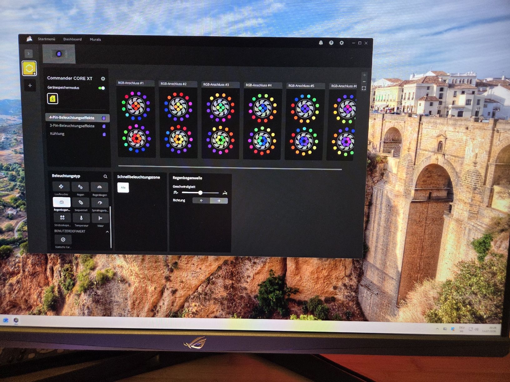 PC: 6xiCUE QL120 RGB Weiss inkl. Controller PRO – Usato da Arbon venduto da Mamamia13 7