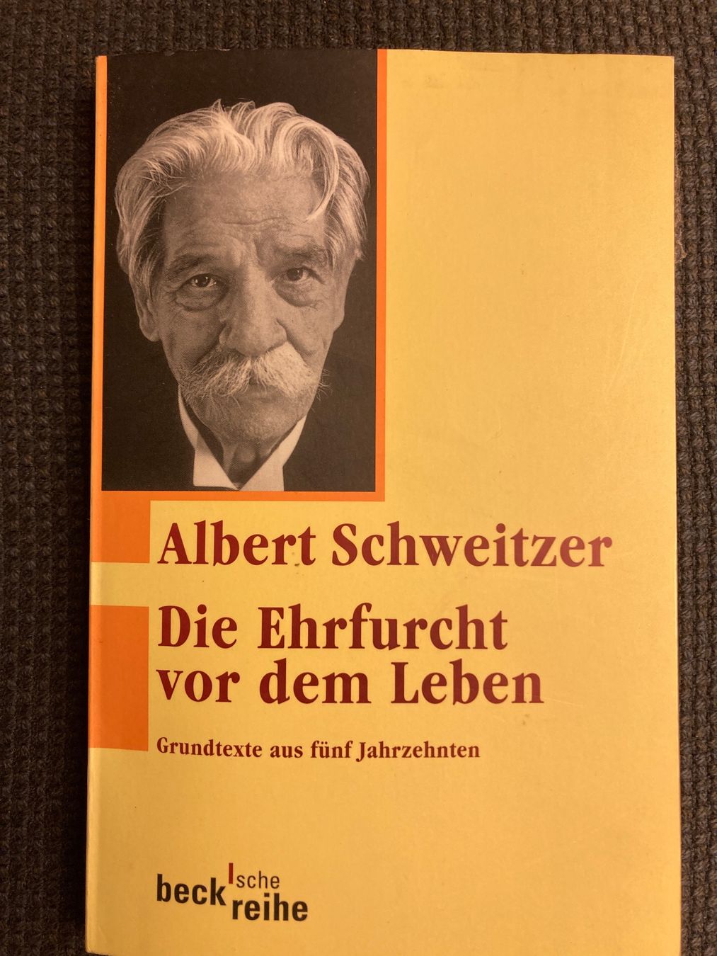 Bücher: Albert Schweitzer, Die Ehrfurcht vor dem Leben – Gebraucht aus Baden von Yoyo1
