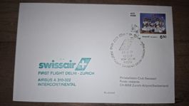 Swissair Delhi - Zürich 25.06.1991