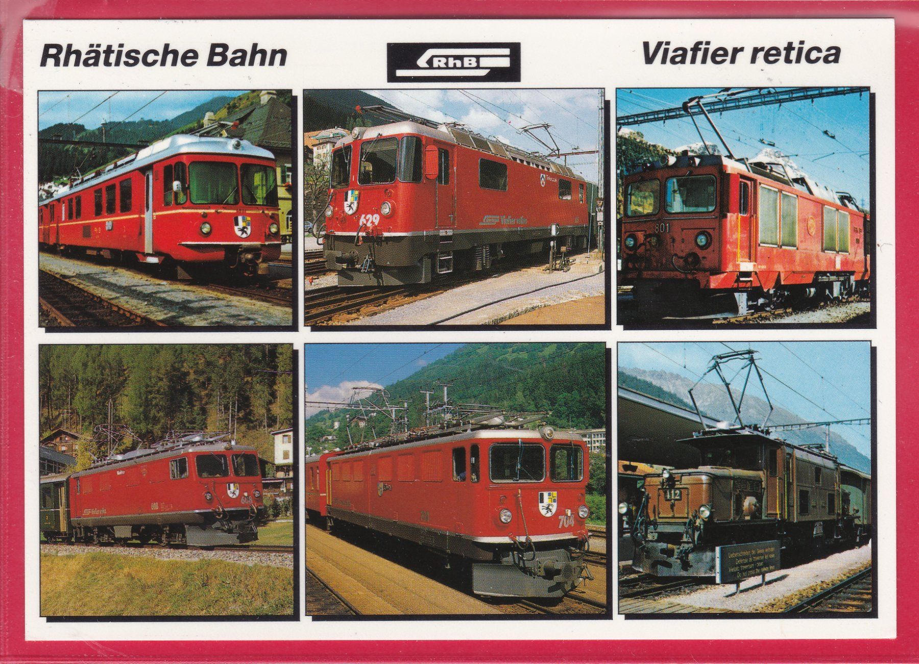 Cartoline postali: LOKOMOTIVEN DER RHÄTISCHEN BAHN, 16.4.1992 – Usato da Oberrieden venduto da Gebirgsstelze