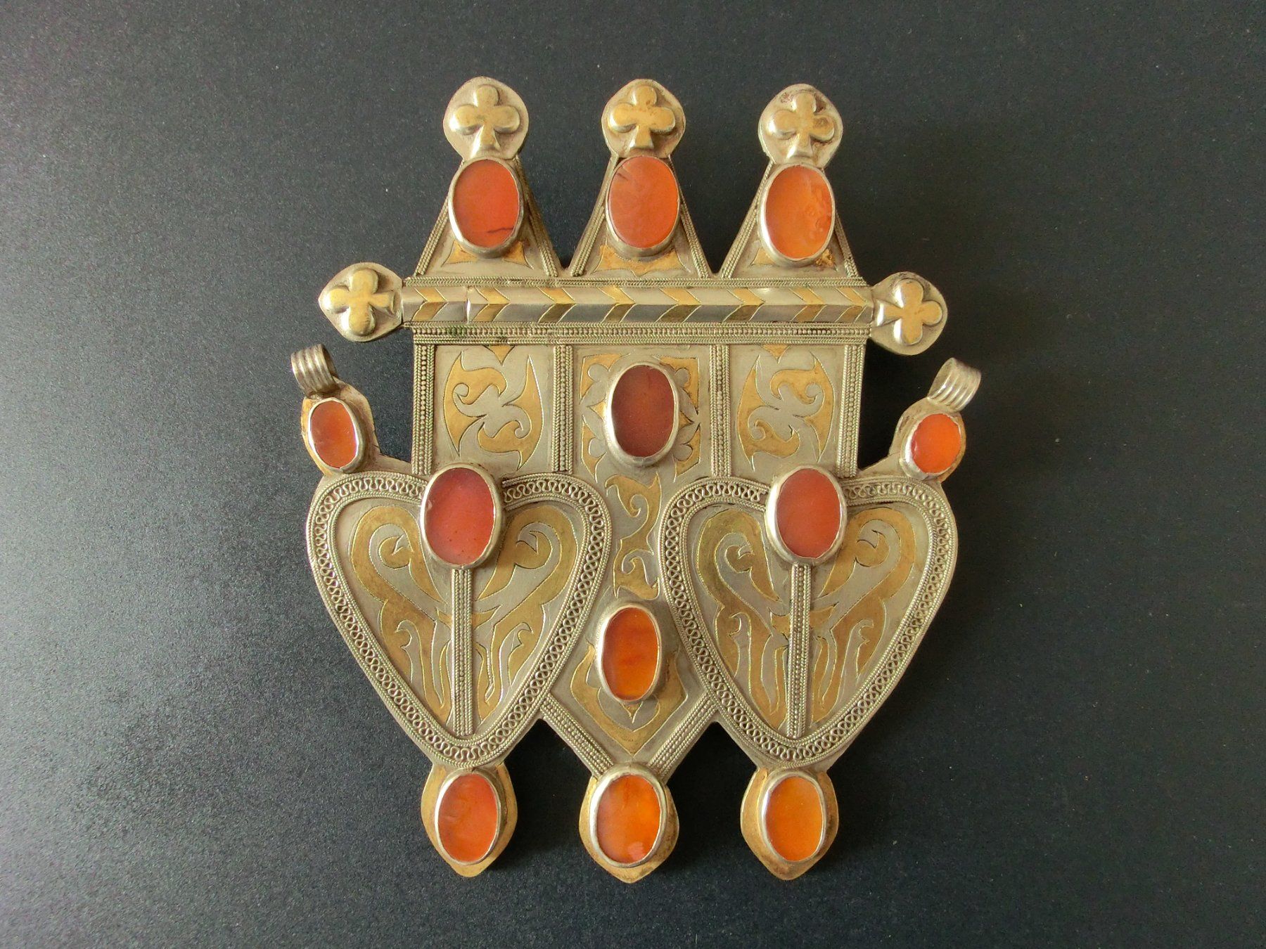 Ciondoli: ANTIKER TURKMENEN - BRUST - SCHMUCK – Usato da Basel venduto da wyba44 1
