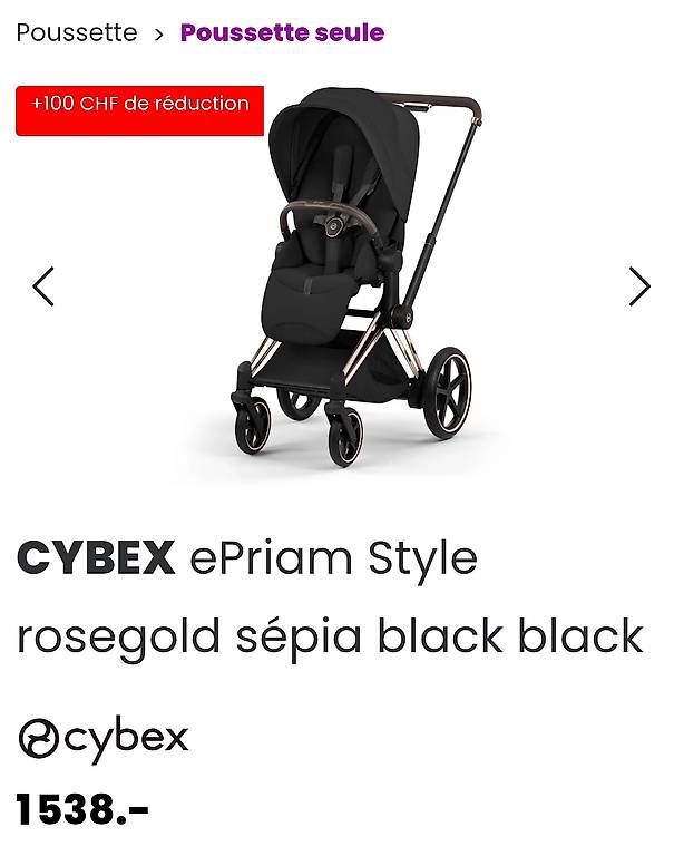 Cybex Carrozzine: Poussette electrique cybex e priam – Usato da Romont FR venduto da Nikki.Nyx