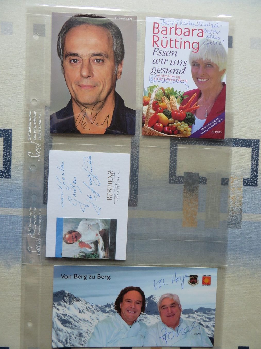 Autografi: Autogramme,Köche,12 Stück – Usato da Langrickenbach venduto da zwiebel03 3